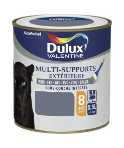Hot DULUX VALENTINE Peinture Multi-Supports extérieur Satin Titane 0,5L