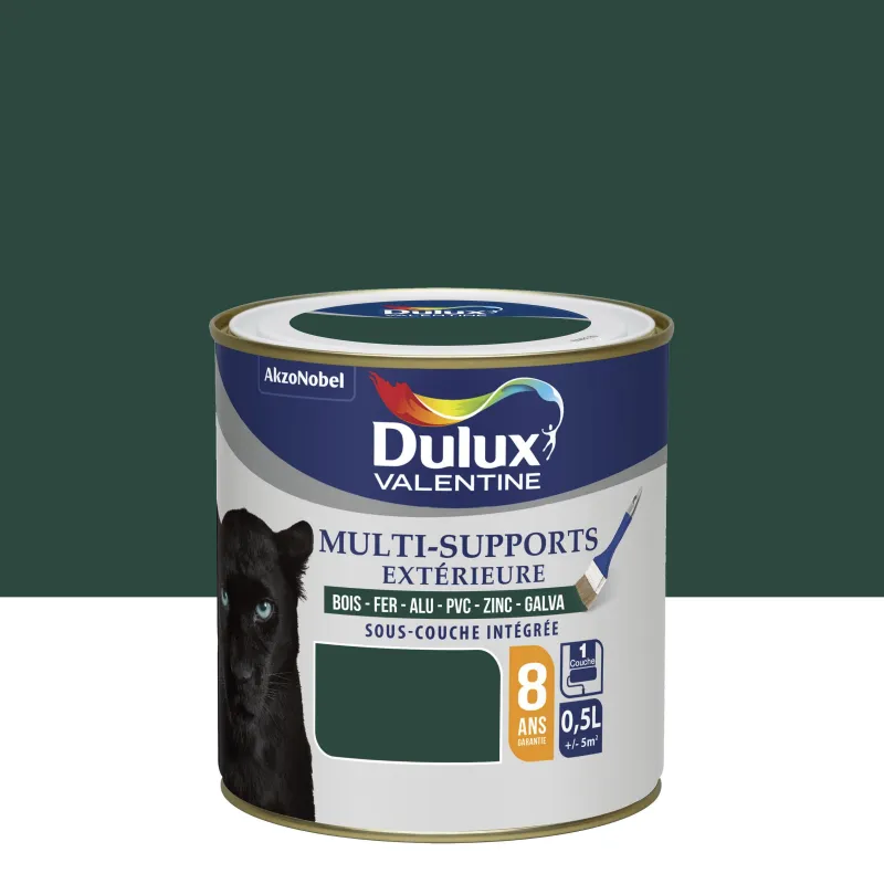 Sale DULUX VALENTINE Peinture Multi-Supports Satin Vert Pays Basque 0,5L