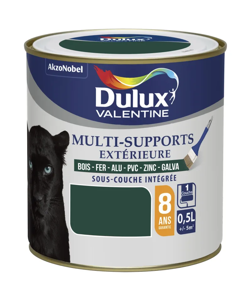 Sale DULUX VALENTINE Peinture Multi-Supports Satin Vert Pays Basque 0,5L