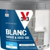 Discount V33 Peinture murs intérieurs garage & sous-sol Blanc Mat 10L