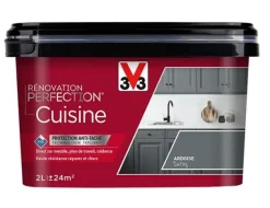 Clearance V33 Peinture rénovation cuisine ardoise satin 2L