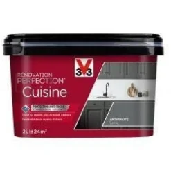 Discount V33 Peinture Rénovation Cuisine Gris Anthracite Satin 2 L
