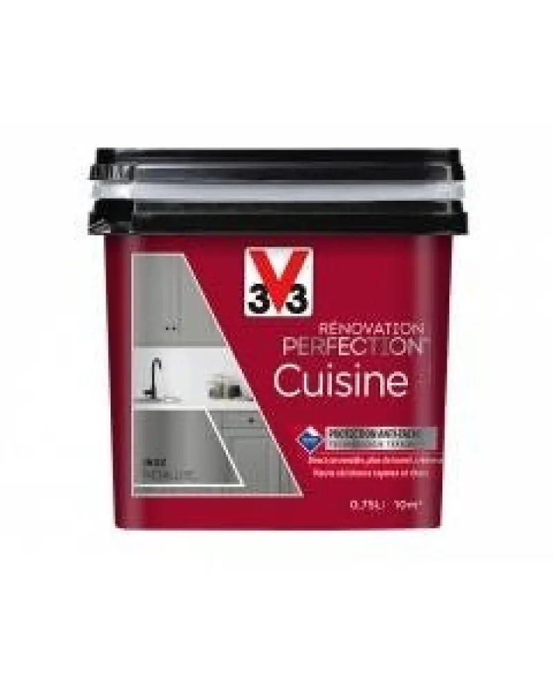 Discount V33 Peinture rénovation cuisine satin gris anthracite 0.75L