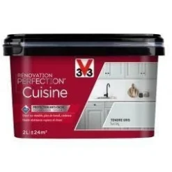 Online V33 Peinture Rénovation Cuisine Tendre Gris Satin 2L