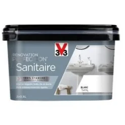Hot V33 Peinture rénovation perfection sanitaire blanc satin 1L