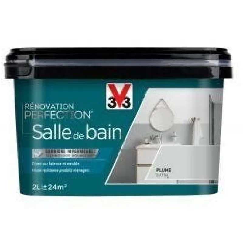 Discount V33 Peinture Rénovation Salle de bain Plume Satin 2 L