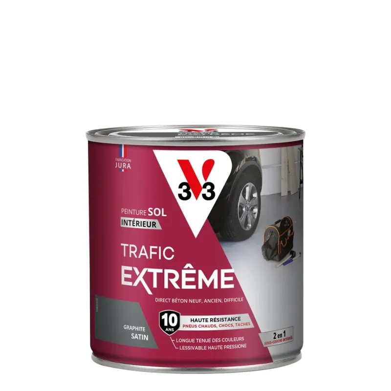 Best V33 Peinture sol trafic extrême satin graphite 0,5L