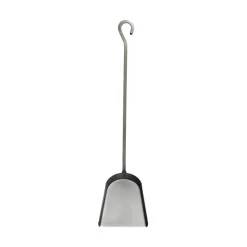 Clearance Pelle carré Tribu 50 cm en acier noir verni