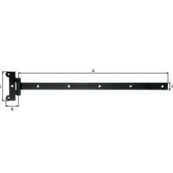 GAH ALBERTS Penture anglaise noire 591/51x121 mm