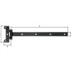 New GAH ALBERTS Penture anglaise noire 391/51x121 mm