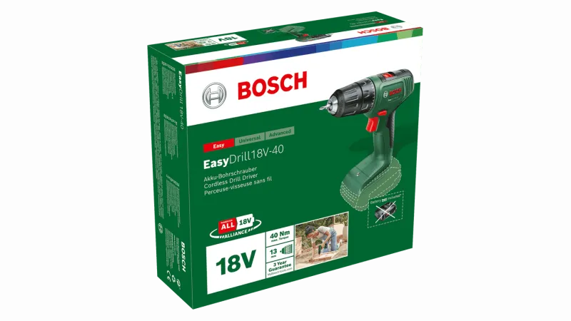 BOSCH Perceuse-visseuse EasyDrill 18V-40 sans batterie