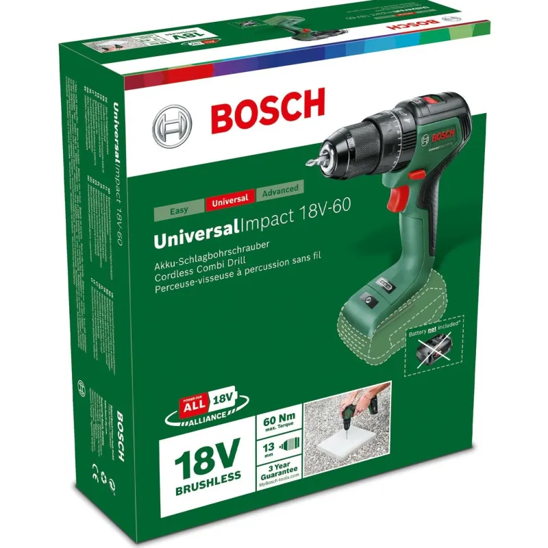 Clearance BOSCH Perceuse-visseuse à percussion UniversalImpact 18V-60