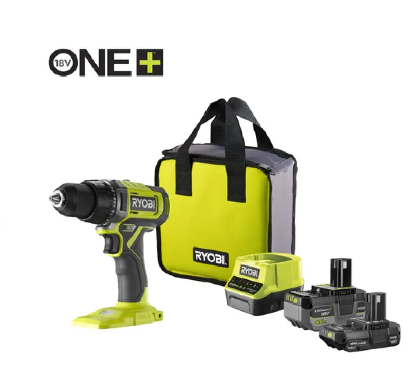 Best RYOBI Perceuse visseuse sans fil 18V + 2 batt + chargeur rapide