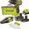 New RYOBI Perceuse-visseuse 18V ONE+ RPD 18-242VTA55L + 2 batteries