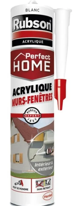 Hot RUBSON Perfect home acrylique murs-fenêtres BLANC 280 ml