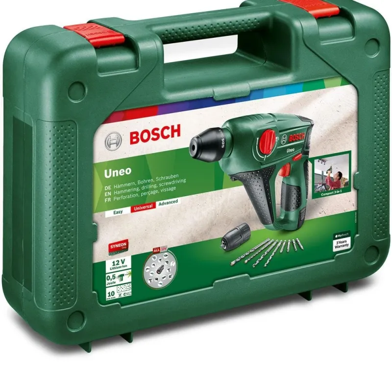 Online BOSCH Perforateur sans fil Uneo 12V, 1 batterie 2,5Ah