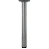Sale Pied rond M10 Ø30mm acier époxy gris alu 250mm