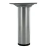 Best Pied rond M10 Ø30mm acier époxy gris alu 100mm