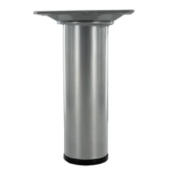 Best Pied rond M10 Ø30mm acier époxy gris alu 100mm