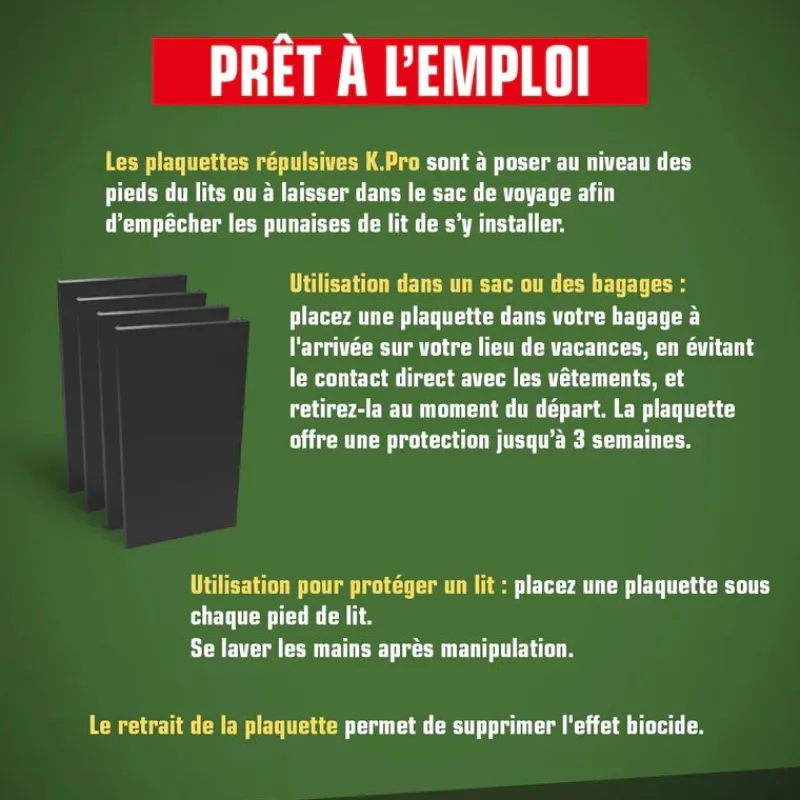 Hot Piège contre les punaises de lit (x4)