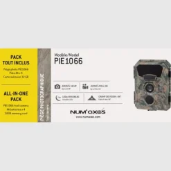 Clearance NUM'AXES Piège photographique PIE1066 pack (4 piles + 1 carte 32 GB)