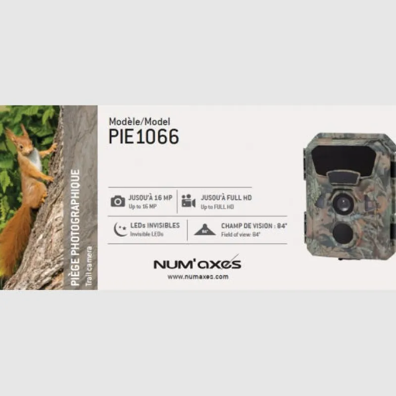 NUM'AXES Piège photographique PIE1066 (produit seul)