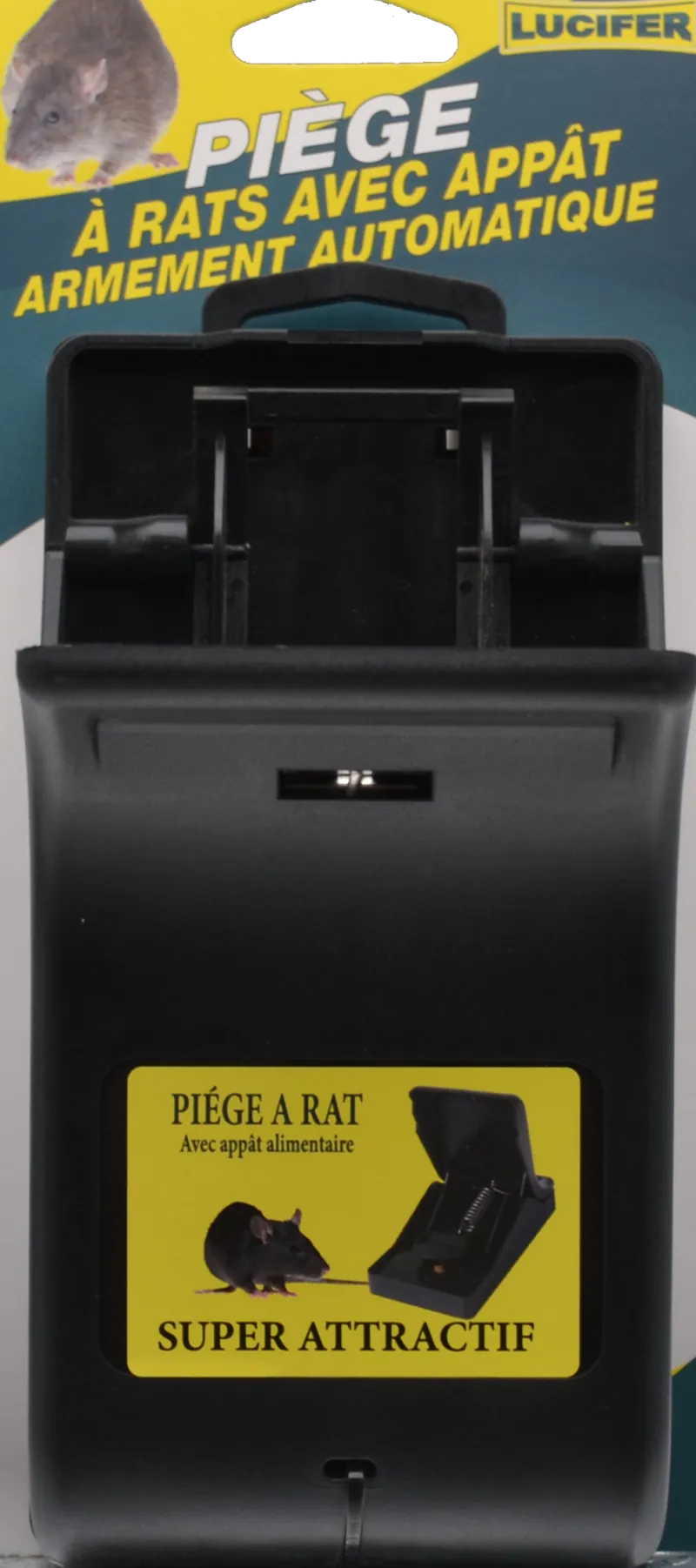 New Piège à rats en plastique pré appâtés LUCIFER