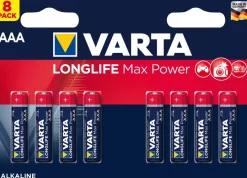 Clearance VARTA Pile alcaline longlife max POWER LR03/AAA (x8)