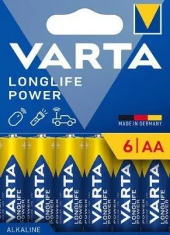 Clearance VARTA Pile Longlife Power AA - LR06 (x6)