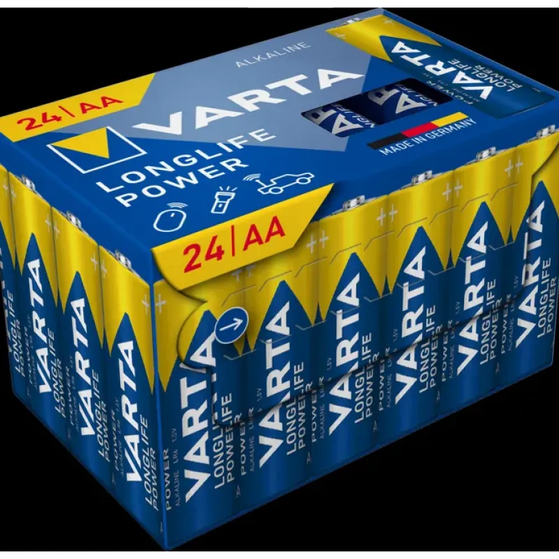 Clearance VARTA Piles alcalines LR6 AA Longlife Power (x24)