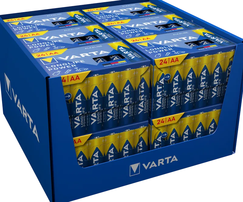 Clearance VARTA Piles alcalines LR6 AA Longlife Power (x24)