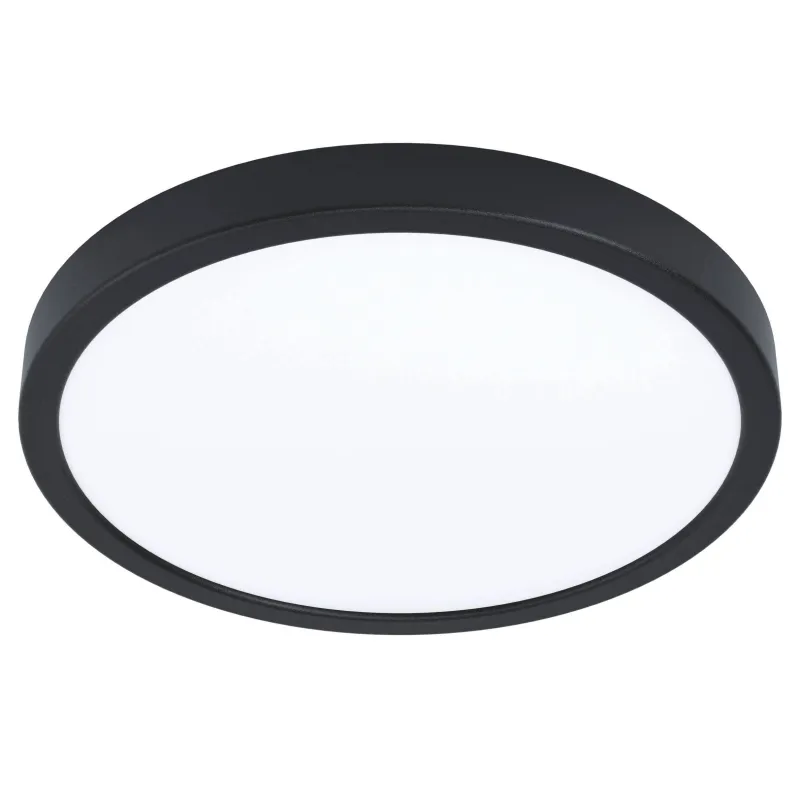New EGLO Plafonnier Fueva 5 Led 20W-2500lm noir Ø28,5cm