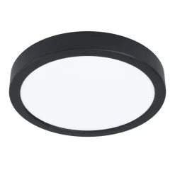 Clearance EGLO Plafonnier Fueva 5 Led 16.5W-2000lm noir Ø21cm