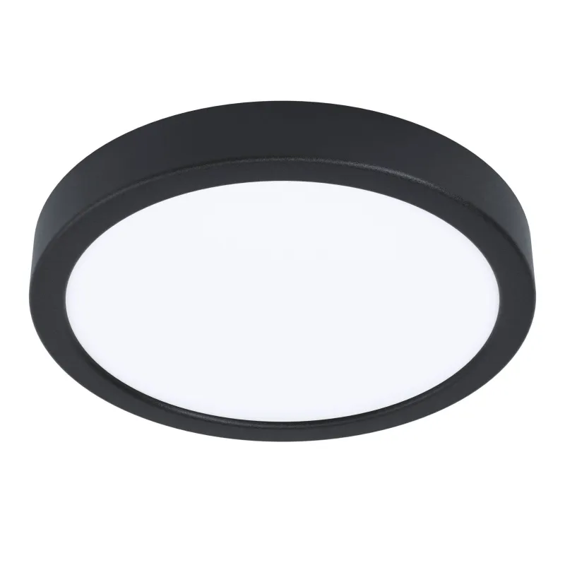 Clearance EGLO Plafonnier Fueva 5 Led 16.5W-2000lm noir Ø21cm