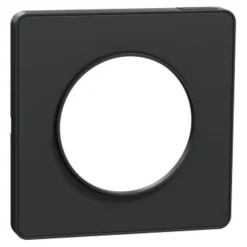Outlet SCHNEIDER Plaque de finition Odace Touch 1 poste anthracite