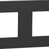 Online SCHNEIDER Plaque de finition Unica Déco anthracite 2 postes
