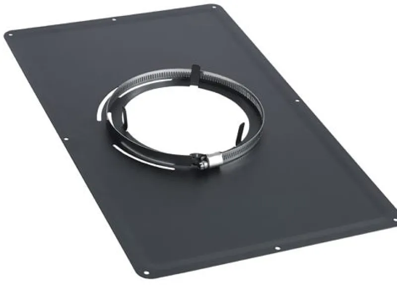 Best TEN Plaque de proprete 400 x 400 noire Ø125mm
