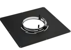 Online Plaque de propreté 400 x 400 mm noire Ø180mm