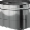 Best TEN Plaque d'étanchéité inox 350x350mm Ø150/155mm