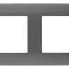 New ZENITECH Plaque 2 postes artezo titanium