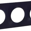 Discount Plaque 3 postes styl Odace gris anthracite
