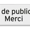 Clearance CHAPUIS Plaque signalétique "Pas de publicité - Merci"