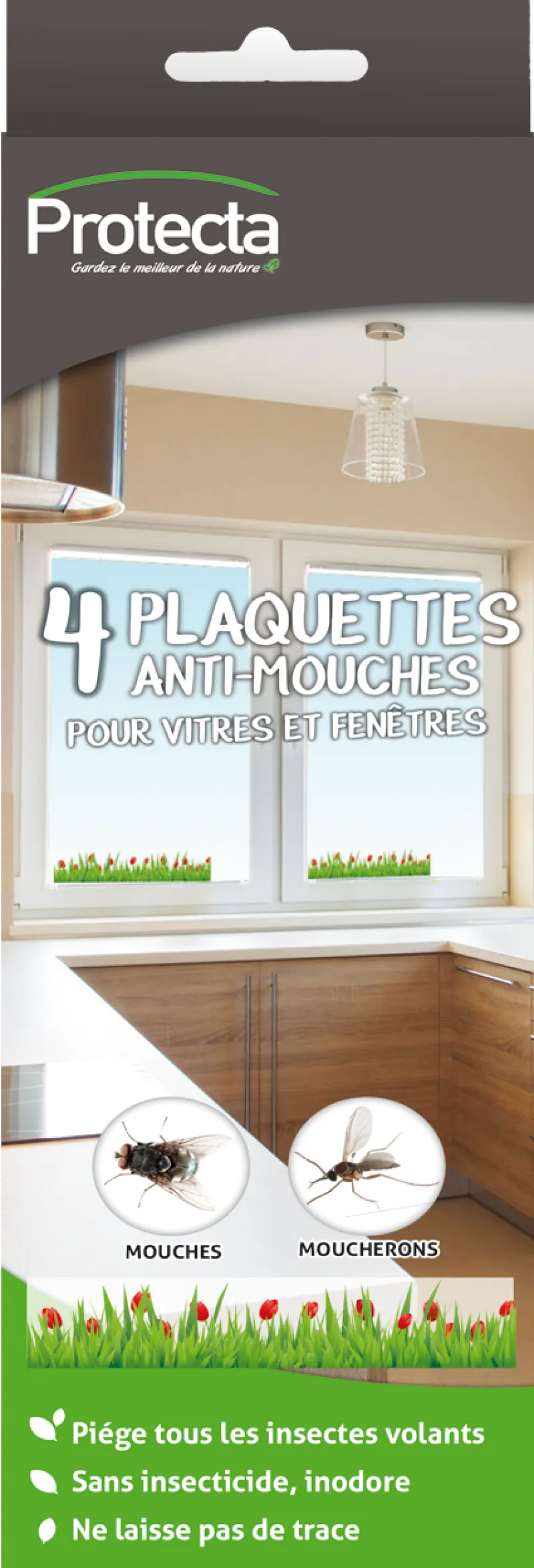 Outlet Plaquettes anti-mouches adhésives (x4)