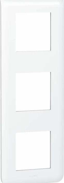 New LEGRAND Plaque verticale 3x 2 modules mosaic blanc