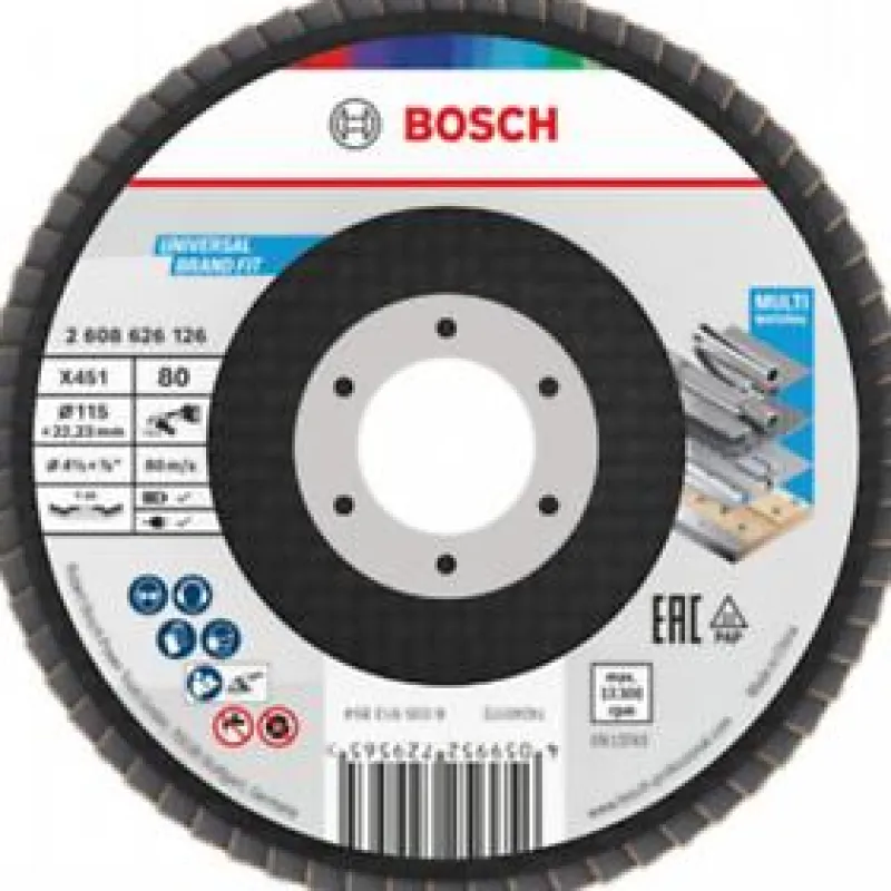 Discount BOSCH Plateau à lamelles X451 Bombé Ø115mm G80