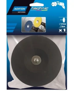 New NORTON Plateau perçeuse disque fibre pap. Tige 6mm 125x12