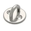 Platine de fixation ronde à oeil acier inoxydable (x2)