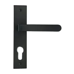 Hot Poignée de porte Onyx Cylindre zamak noir mat entraxe 165mm