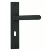 Sale Poignée de porte Onyx pêne dormant zamak noir mat 195mm