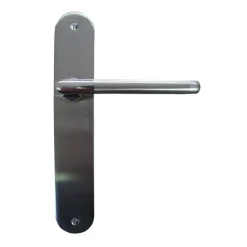 Clearance Poignée de porte sur plaque Floride zamak sans trou 195mm